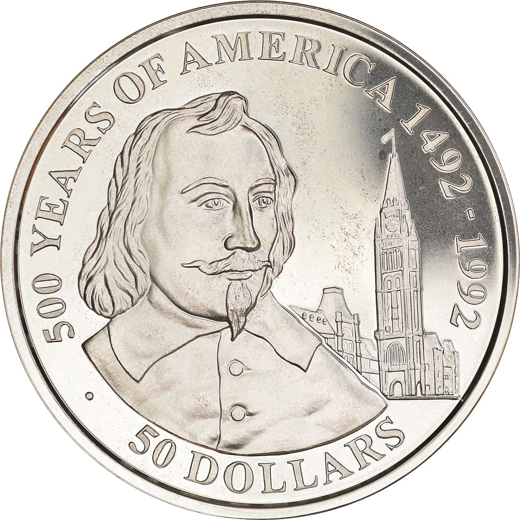 Coin, Cook Islands, Elizabeth II, 50 Dollars, 1990, Franklin Mint, MS(65-70)