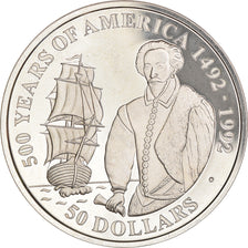 Coin, Cook Islands, Elizabeth II, 50 Dollars, 1990, Franklin Mint, MS(65-70)