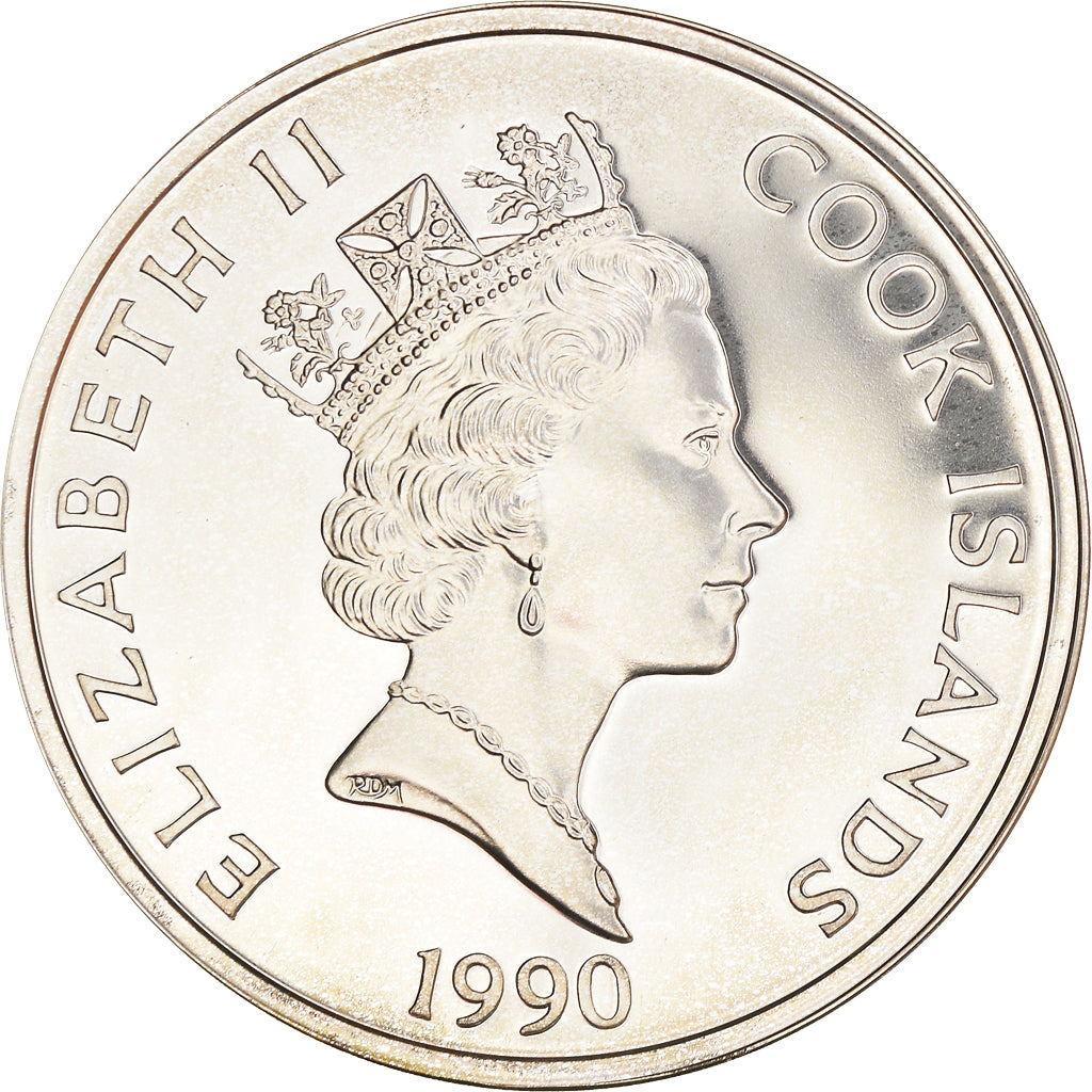 Coin, Cook Islands, Elizabeth II, 50 Dollars, 1990, Franklin Mint, MS(65-70)