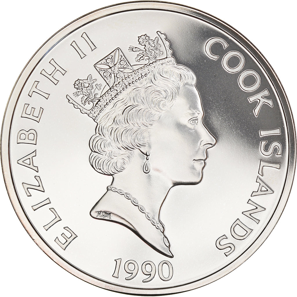 Coin, Cook Islands, Elizabeth II, 50 Dollars, 1990, Franklin Mint, MS(65-70)