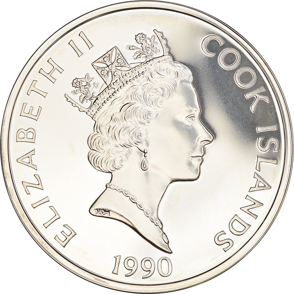 Moneta, Wyspy Cooka, Elizabeth II, 50 Dollars, 1990, Franklin Mint, MS(65-70)