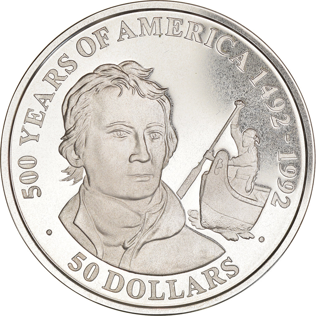 Coin, Cook Islands, Elizabeth II, 50 Dollars, 1991, Franklin Mint, MS(65-70)