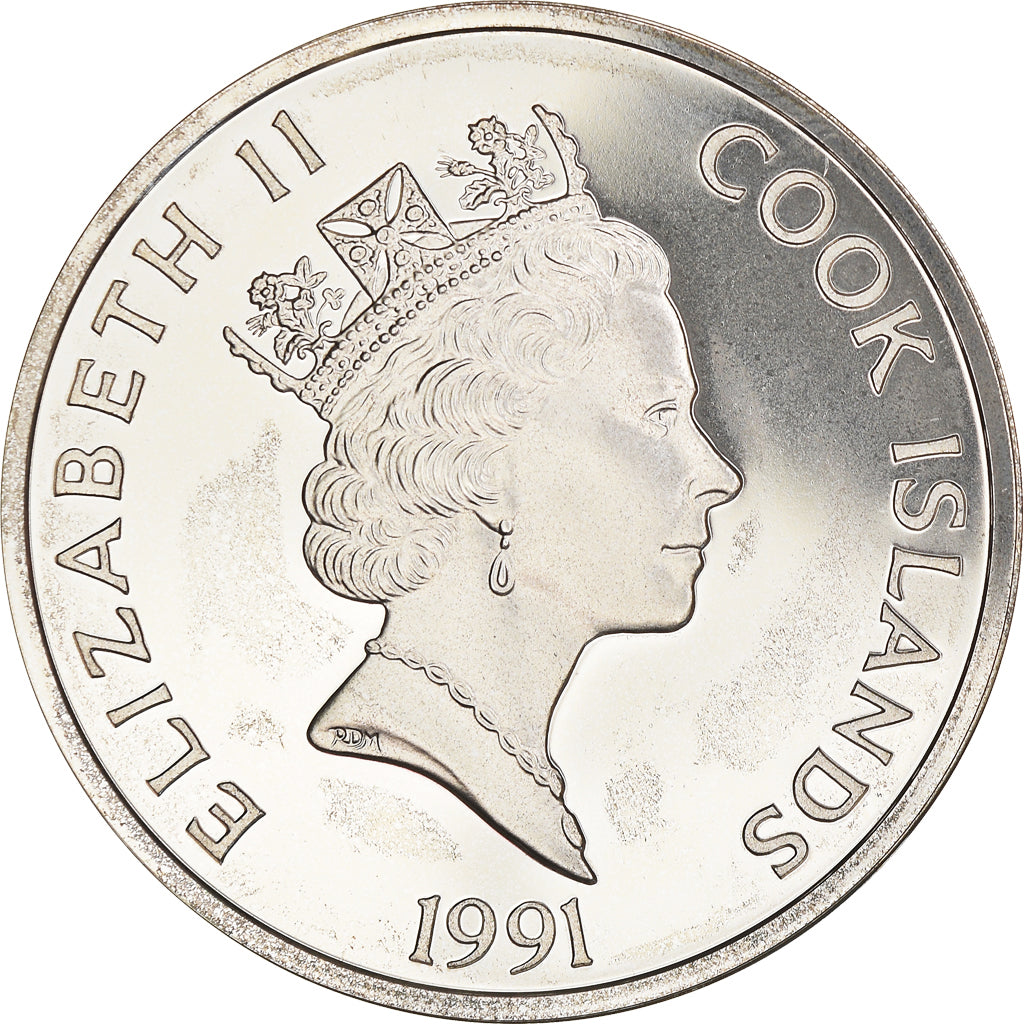 Moneta, Wyspy Cooka, Elizabeth II, 50 Dollars, 1991, Franklin Mint, MS(65-70)