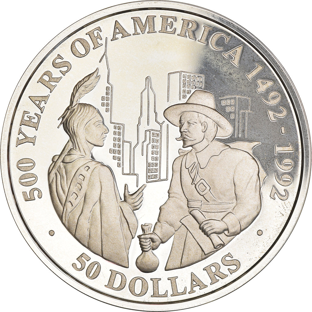 Coin, Cook Islands, Elizabeth II, 50 Dollars, 1991, Franklin Mint, MS(65-70)