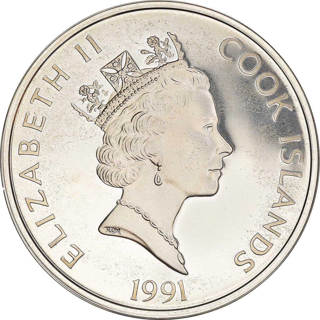 Coin, Cook Islands, Elizabeth II, 50 Dollars, 1991, Franklin Mint, MS(65-70)