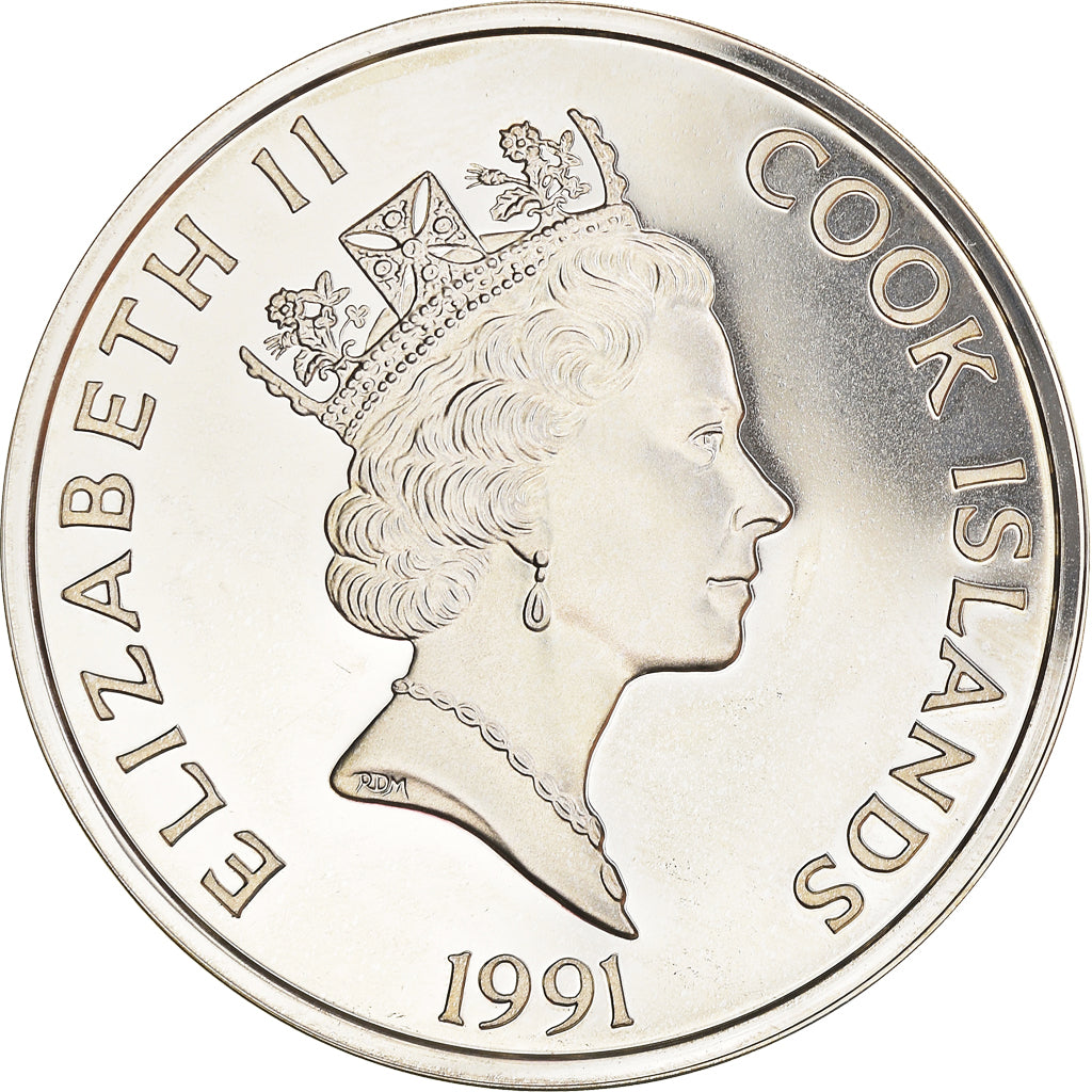 Coin, Cook Islands, Elizabeth II, 50 Dollars, 1991, Franklin Mint, MS(65-70)