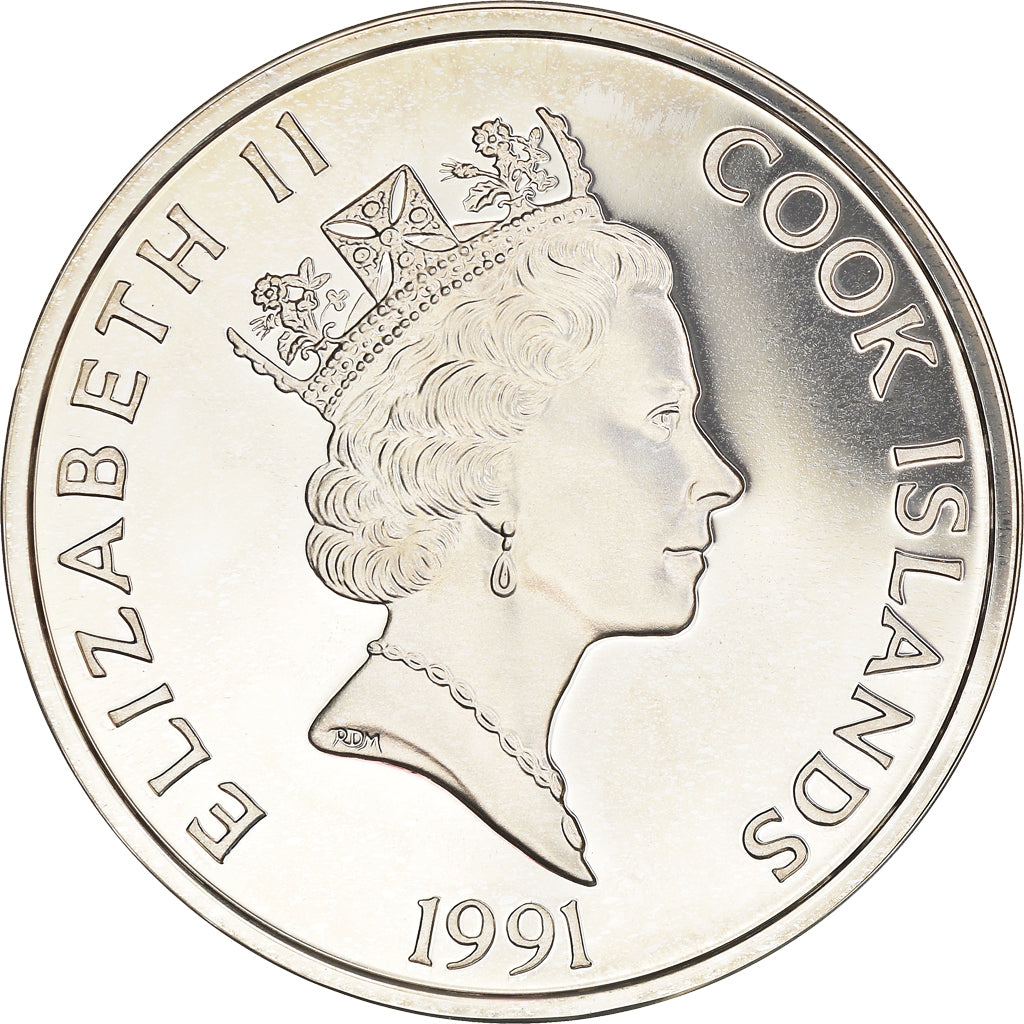 Coin, Cook Islands, Elizabeth II, 50 Dollars, 1991, Franklin Mint, MS(65-70)