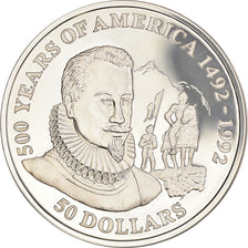Coin, Cook Islands, Elizabeth II, 50 Dollars, 1992, Franklin Mint, MS(65-70)