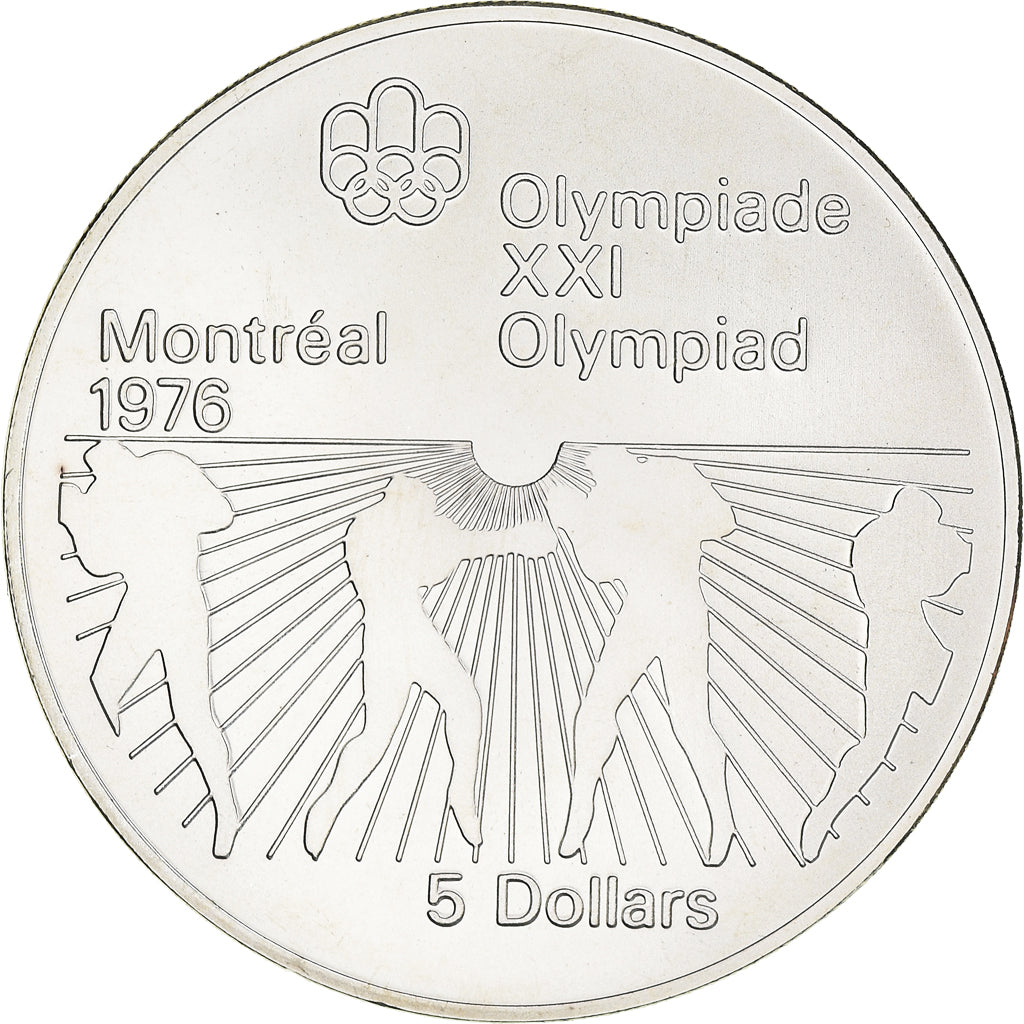 Coin, Canada, Elizabeth II, 5 Dollars, 1976, Royal Canadian Mint, Ottawa