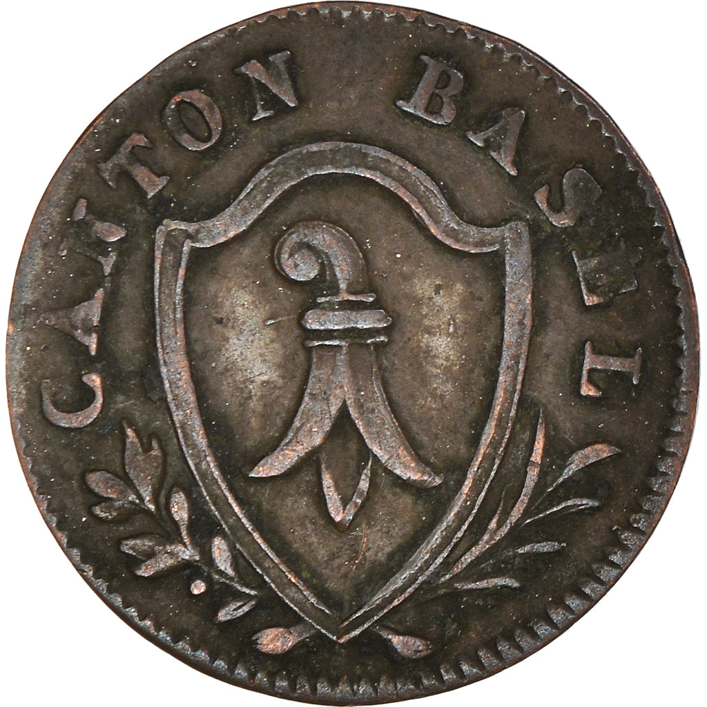 Coin, SWISS CANTONS, BASEL, Rappen, 1810, EF(40-45), Billon, KM:201