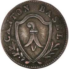 Coin, SWISS CANTONS, BASEL, Rappen, 1810, EF(40-45), Billon, KM:201