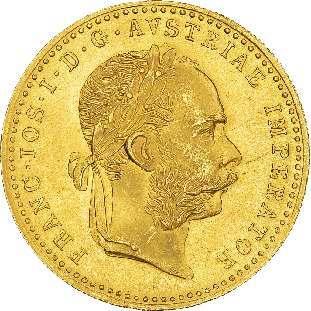 Coin, Austria, Franz Joseph I, Ducat, 1915, Restrike, MS(63), Gold, KM:2267