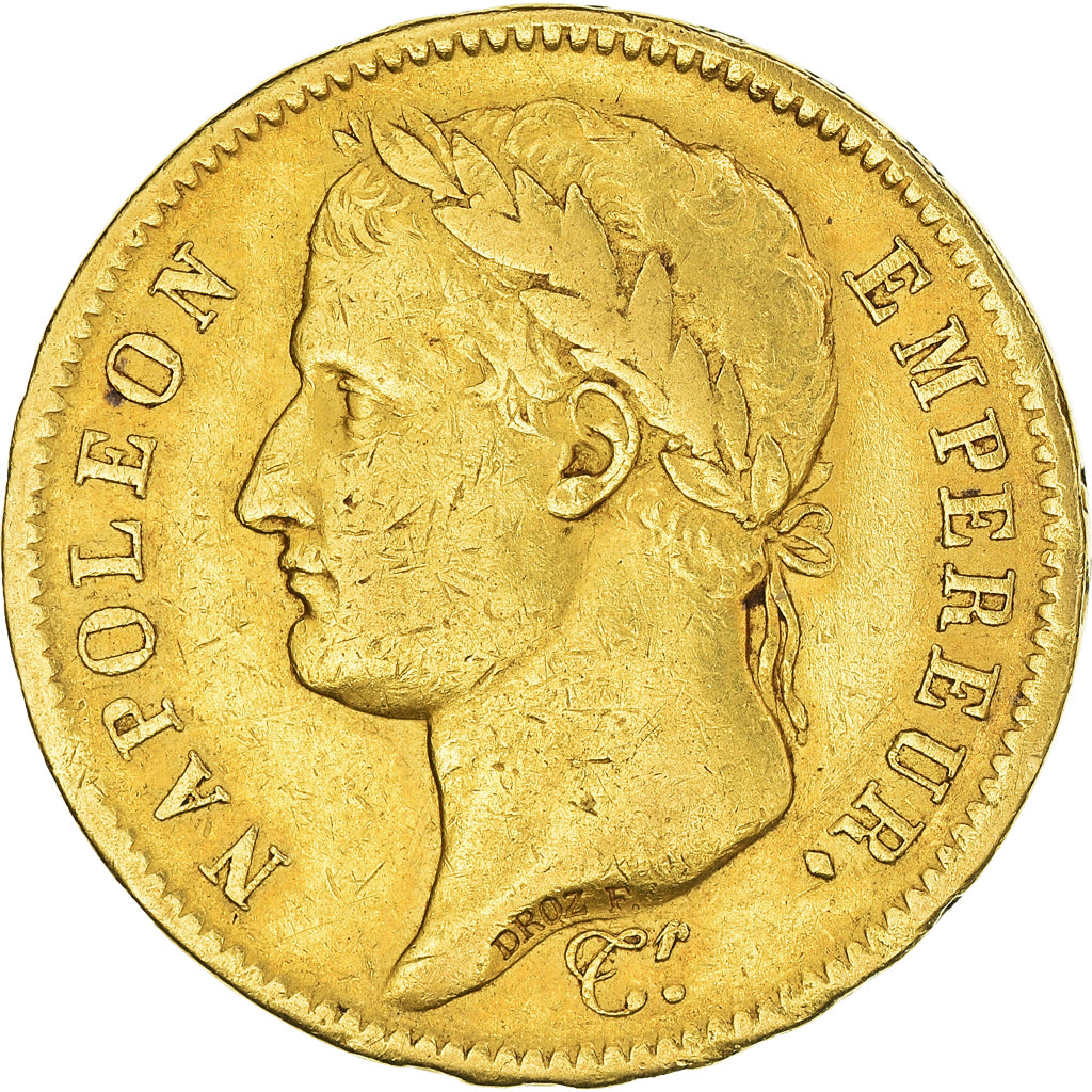 Moneta, Francja, Napoléon I, 40 Francs, 1811, Paris, EF(40-45), Złoto