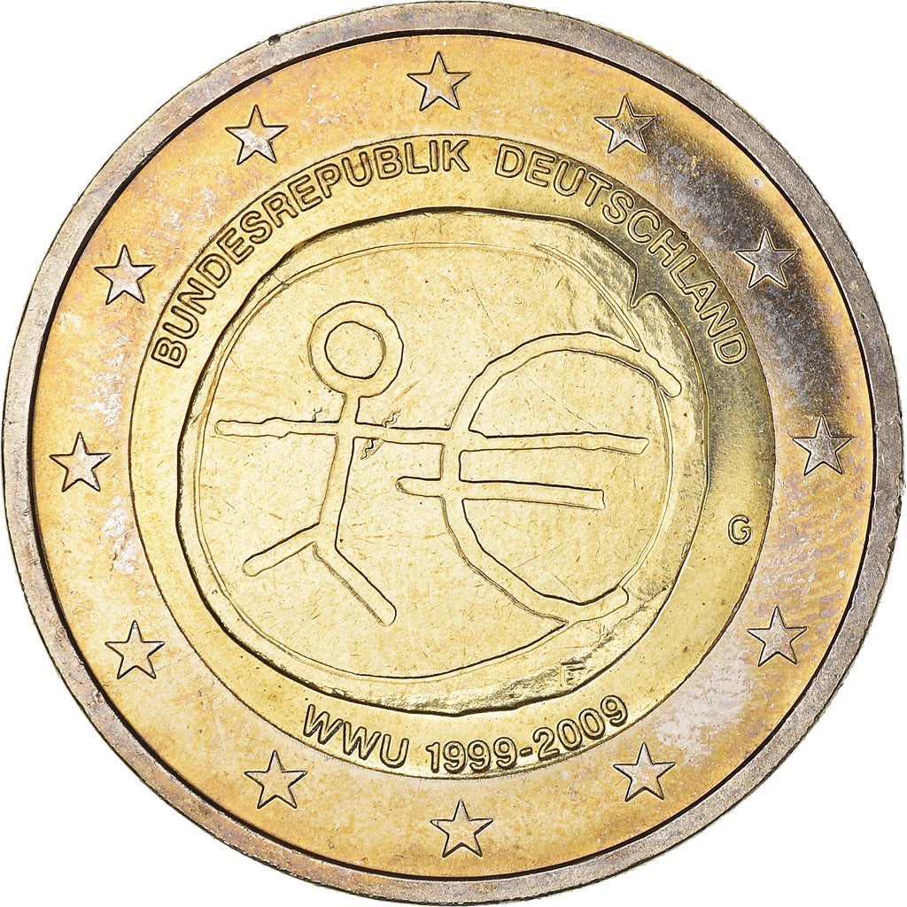 GERMANY - FEDERAL REPUBLIC, 2 Euro, EMU, 2009, Karlsruhe, AU(55-58)