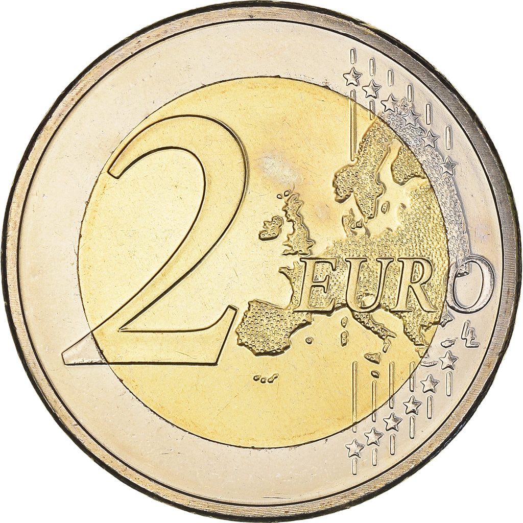 Netherlands, 2 Euro, 10 ans de l'Euro, 2009, Utrecht, MS(64), Bi-Metallic