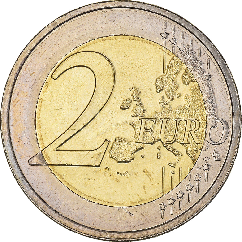 Malta, 2 Euro, E.M.U., 10th Anniversary, 2009, Paris, MS(63), Bi-Metallic