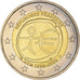 France, 2 Euro, EMU 10th Anniversary, 2009, Paris, MS(63), Bi-Metallic