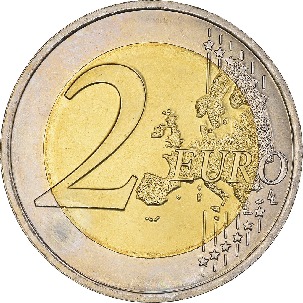 France, 2 Euro, EMU 10th Anniversary, 2009, Paris, MS(63), Bi-Metallic