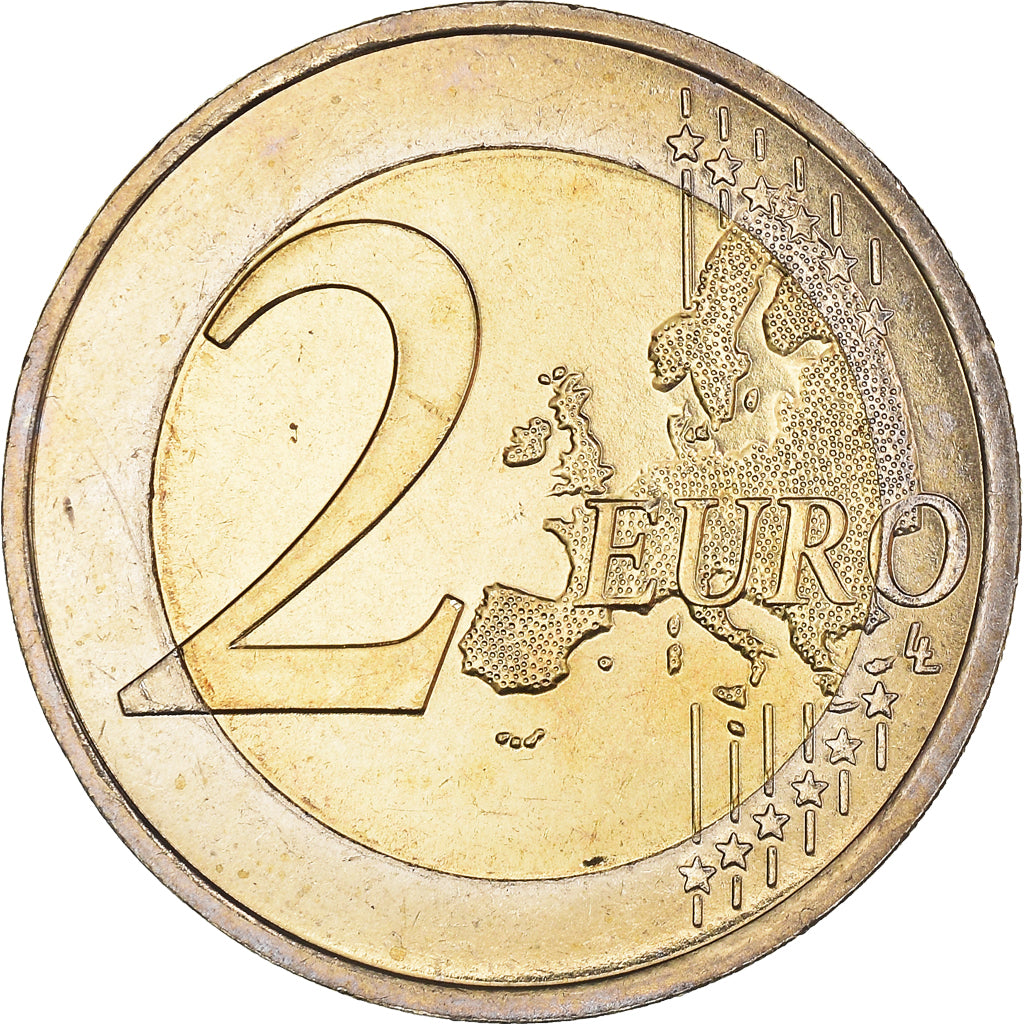 France, 2 Euro, European Union Presidency, 2008, Paris, MS(64), Bi-Metallic