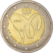 Portugal, 2 Euro, Lusophonie, 2009, Lisbonne, SPL+, Bimétallique, KM:786