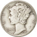 UNITED STATES, Mercury Dime, Dime, 1944, U.S. Mint, KM #140, VF(30-35), Silver,.