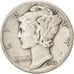 UNITED STATES, Mercury Dime, Dime, 1944, U.S. Mint, KM #140, VF(30-35), Silver,.