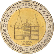 GERMANY - FEDERAL REPUBLIC, 2 Euro, Schleswig Holstein castle, 2006, Munich