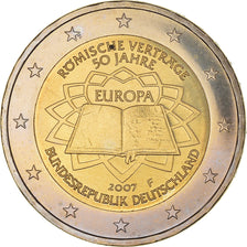 GERMANY - FEDERAL REPUBLIC, 2 Euro, Traité de Rome 50 ans, 2007, Stuttgart