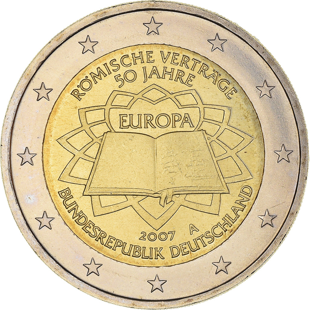GERMANY - FEDERAL REPUBLIC, 2 Euro, Traité de Rome 50 ans, 2007, Berlin