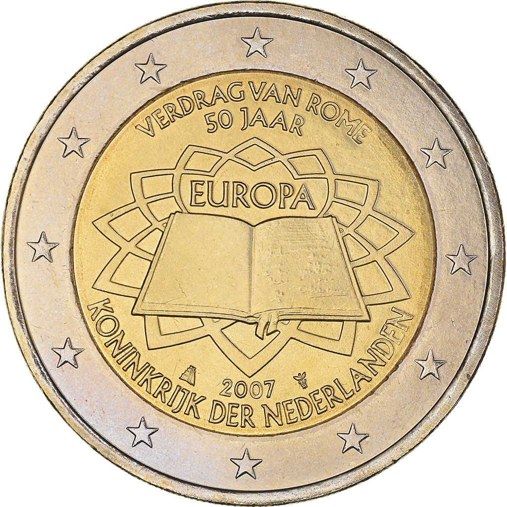Netherlands, 2 Euro, 2007, Utrecht, MS(64), Bi-Metallic, KM:273