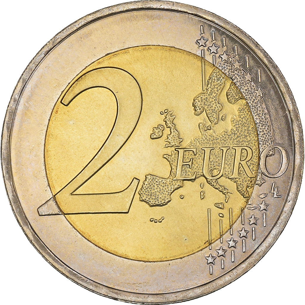 Luxembourg, 2 Euro, Traité de Rome 50 ans, 2007, Paris, MS(63), Bi-Metallic