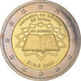 IRELAND REPUBLIC, 2 Euro, Traité de Rome 50 ans, 2007, MS(63), Bi-Metallic