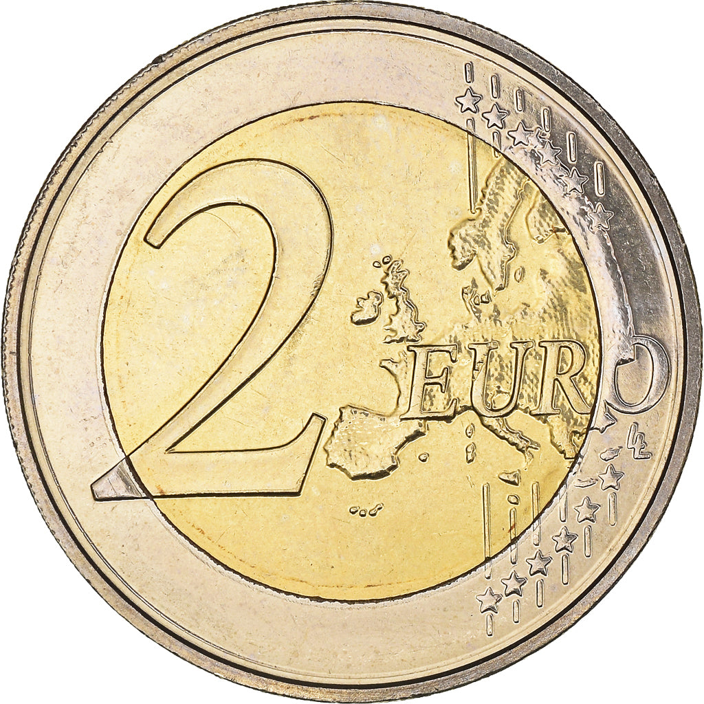 Belgium, 2 Euro, Traité de Rome 50 ans, 2007, Brussels, AU(55-58), Bi-Metallic