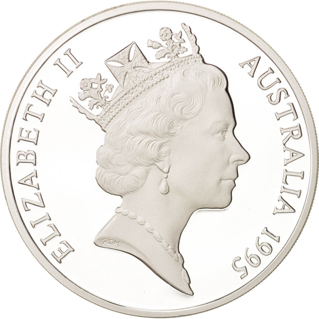AUSTRALIA, 5 Dollars, 1995, KM #304, MS(65-70), Silver, 35.88