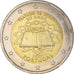 Portugal, 2 Euro, Traité de Rome 50 ans, 2007, MS(64), Bimetálico, KM:771