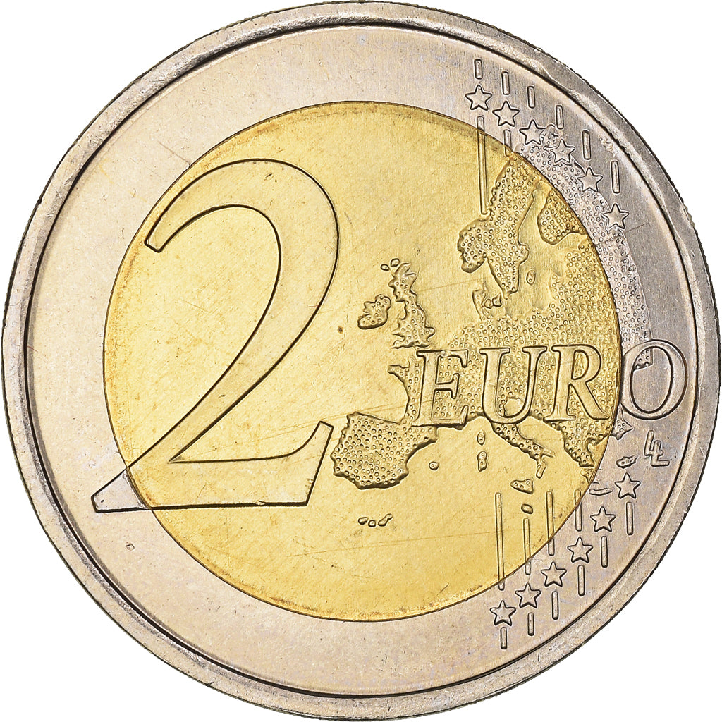 Portugal, 2 Euro, Traité de Rome 50 ans, 2007, UNZ+, Bi-Metallic, KM:771