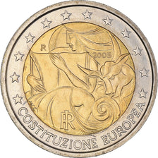 Italy, 2 Euro, European Constitution, 2005, Rome, MS(64), Bi-Metallic, KM:245