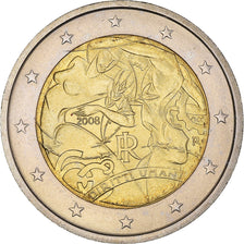 Italy, 2 Euro, Declaration of Rights, 2008, Rome, MS(65-70), Bi-Metallic, KM:301