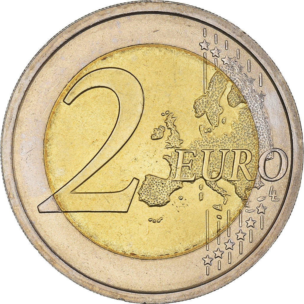 Italy, 2 Euro, Declaration of Rights, 2008, Rome, MS(65-70), Bi-Metallic, KM:301
