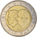 Belgium, 2 Euro, Schengen Agreement, 2005, Brussels, AU(50-53), Bi-Metallic