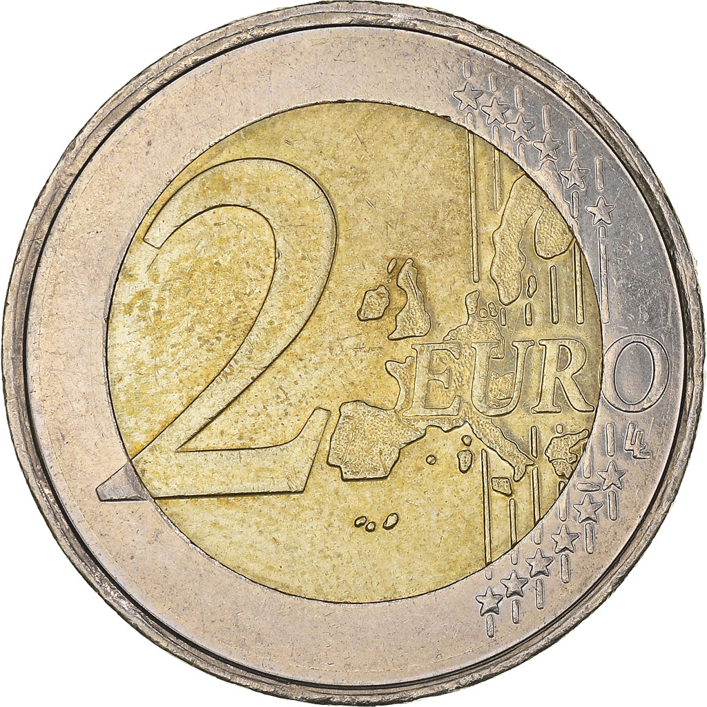 Belgium, 2 Euro, Schengen Agreement, 2005, Brussels, AU(50-53), Bi-Metallic