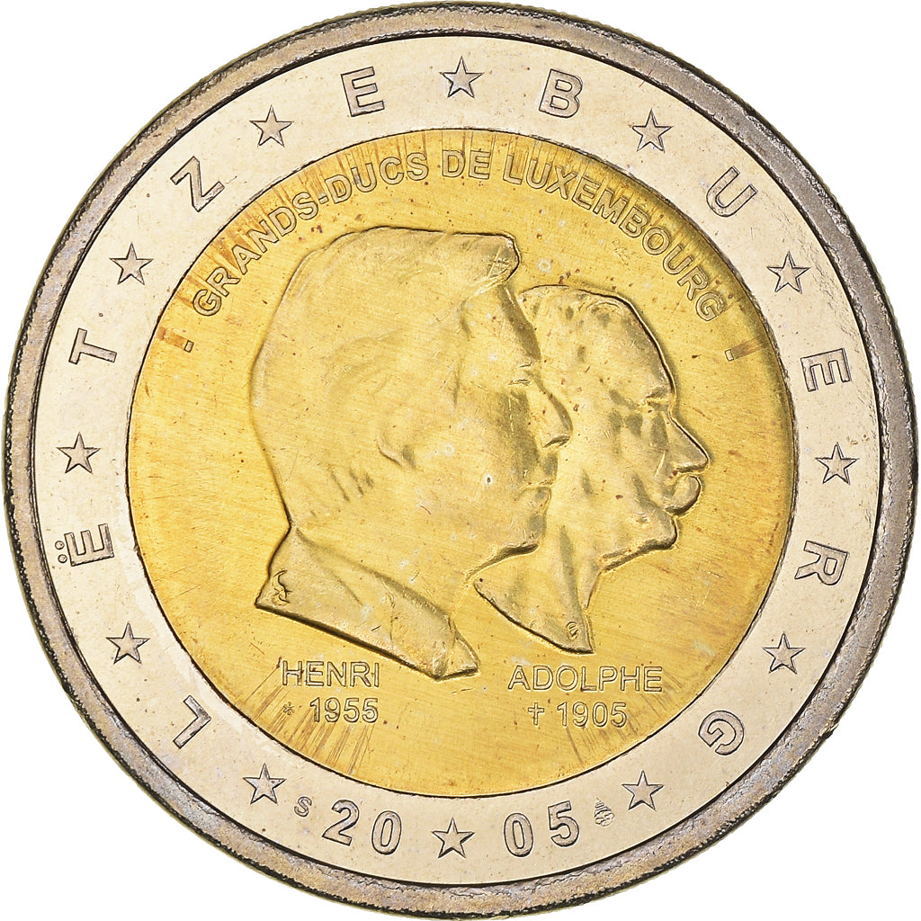 Lussemburgo, 2 Euro, Grands Ducs de Luxembourg, 2005, SPL, Bi-metallico