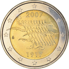 Finland, 2 Euro, 90th Anniversary of Independence, 2007, Vantaa, MS(63)