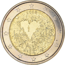 Finland, 2 Euro, Human Rights, 2008, Vantaa, MS(60-62), Bi-Metallic, KM:143