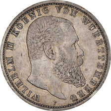 Coin, German States, WURTTEMBERG, Wilhelm II, 5 Mark, 1904, Freudenstadt