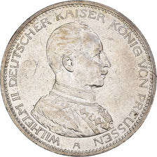Coin, German States, PRUSSIA, Wilhelm II, 5 Mark, 1914, Berlin, AU(50-53)