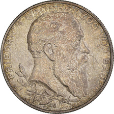 Münze, Deutsch Staaten, BADEN, Friedrich I, 2 Mark, 1902, Karlsruhe, SS+