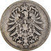 Coin, GERMANY - EMPIRE, Wilhelm I, Mark, 1875, Frankfurt, EF(40-45), Silver