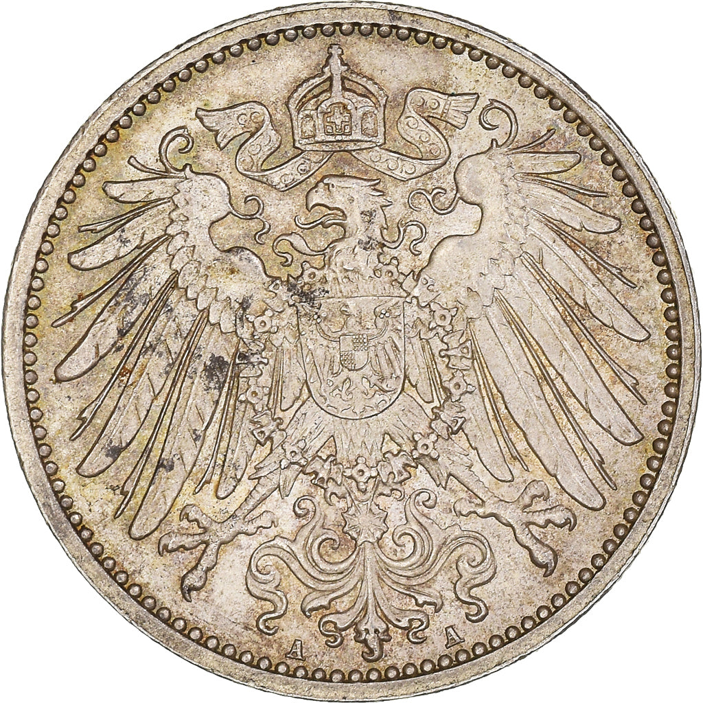 Coin, GERMANY - EMPIRE, Wilhelm II, Mark, 1906, Berlin, AU(50-53), Silver, KM:14