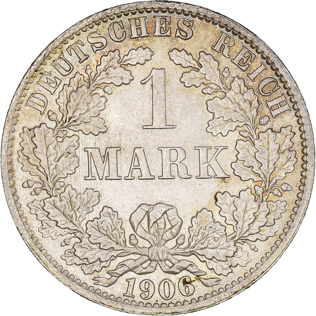 Coin, GERMANY - EMPIRE, Wilhelm II, Mark, 1906, Berlin, AU(50-53), Silver, KM:14